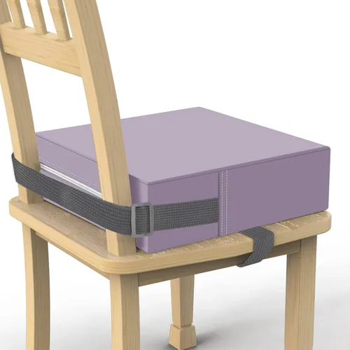 Miniatura 9 de Asiento elevador infantil para mesa de comedor, de PU lavable con dobles correas seguras, fondo antideslizante, asiento elevador para comedor