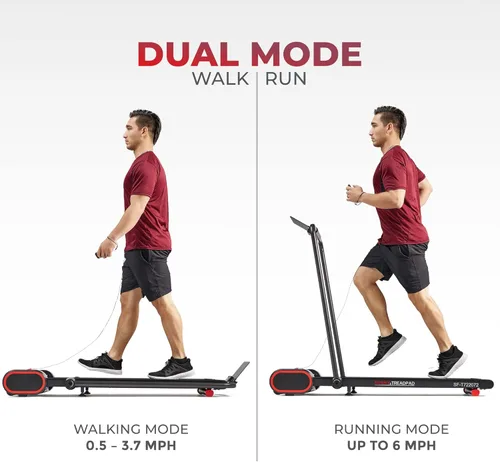 Miniatura 3 de Sunny Health & Fitness Smart Slim Treadmill, Under Desk/Office, Walking Pad with Optional SunnyFit® App Enhanced Connectivity Negro