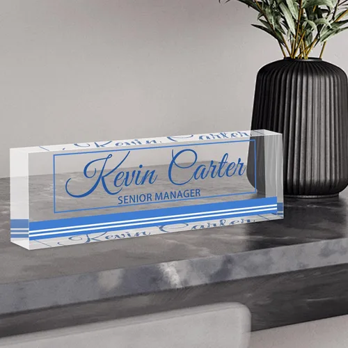 Miniatura 13 de Placa de identificación personalizada para escritorio, decoraciones de escritorio de acrílico, regalos de agradecimiento para empleados, regalos