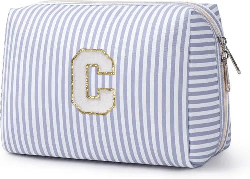 Miniatura 73 de Narwey Bolsa de maquillaje con inicial, regalos de graduación para adolescentes, niñas, niños y adolescentes, cosas de moda de 6 a 18 años, bolsa