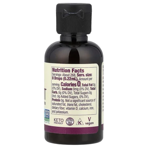 Miniatura 4 de NOW Foods, Líquido de fruta de monje orgánico certificado, edulcorante líquido sin calorías, sin OMG, bajo impacto glucémico, 2 onzas
