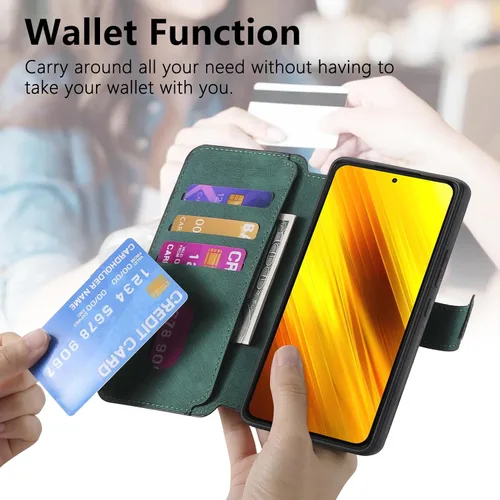Miniatura 4 de Funda compatible con Redmi Note 12 Pro 5G, compatible con Xiaomi Redmi Note 12 Pro 5G 22101316C, soporte magnético 2 en 1, funda para teléfono, Verde