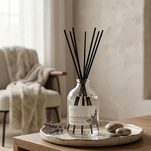 Miniatura 5 de Juego de Difusor de Aromas con Varillas, Difusor Aromático con Varillas para Fragancias del Hogar, Difusor de Aromas para Decoración de Estanteria