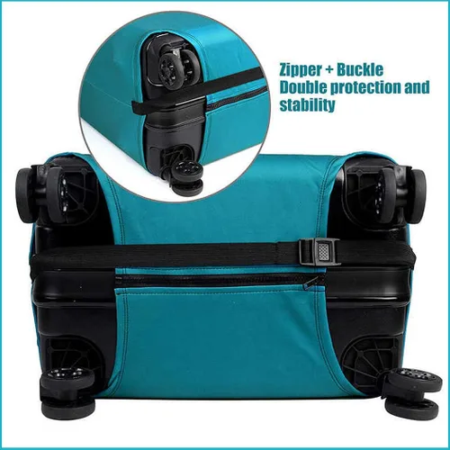 Miniatura 4 de WUJIAONIAO - Funda protectora para equipaje de viaje, 18 - 32 pulgadas 45.72 a 81.28 cm.