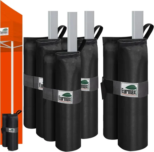 Eurmax USA Bolsas de Peso para Toldo Emergente Refugio Exterior, Cenador Refugio Instantáneo Pesos para Patas de Toldo, Bolsas de Arena, Juego de 4