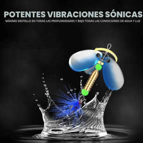 Miniatura 5 de TRUSCEND Cebos Giratorios de Pesca Swim o Jig para Agua Dulce y Salada, Señuelos de Pesca Rooster Tail para Trucha Lubina Lucioperca Crappie Salmón