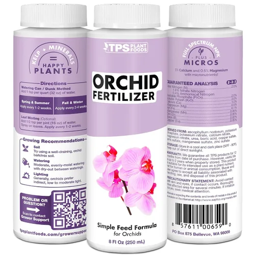 Miniatura 5 de Alimento para plantas de orquídeas para todas las orquídeas y plantas de interior que aman los ácidos, promueve el crecimiento y las floraciones