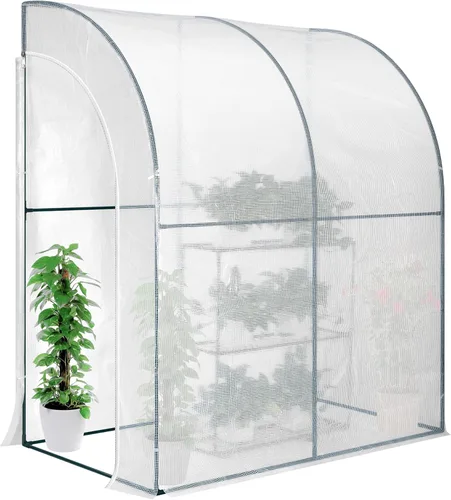 Miniatura 20 de VIVOSUN Invernadero portátil para caminar de 49 x 49 x 63 pulgadas, con cubierta de PVC y base desmontable, emergente instantáneo y plegable, mini