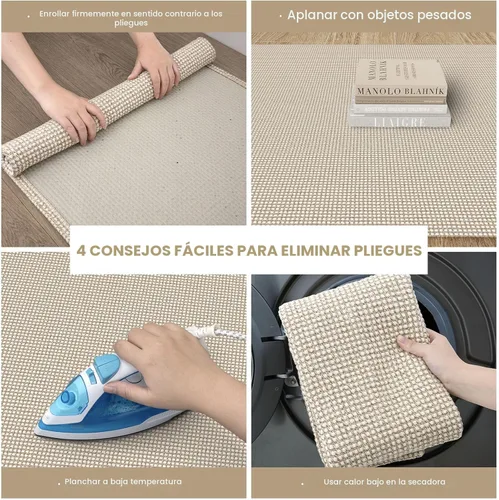 Miniatura 2 de IOHOUZE Alfombra lavable de 2 x 6 pies antideslizante para pasillos, entrada, interiores, alfombras de cocina, alfombra tejida de algodón