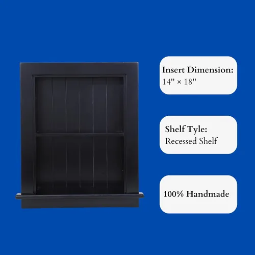 Miniatura 4 de Botiquín empotrado de 14 x 18 pulgadas, nicho de pared, gabinete de pared de baño, 3 niveles, estantería entre pernos para paneles de yeso