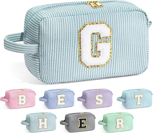 Miniatura 31 de Bolsa de Maquillaje con Inicial YOOLIFE - Regalos de Cumpleaños para Mujeres, Niñas, Mamá, Hija, Amigas, Hermana, Maestra, Regalos de Propuesta