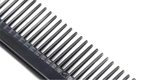 Miniatura 3 de Peine negro de dientes finos no rompible, fibra de carbono, antiestática, química y resistente al calor, peine para todo tipo de cabello, hombres