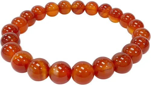 Miniatura 16 de Gem Avenue Handmade Round Bead Stretch Bracelet Unisex Natural Stone Beaded Jewelry for Men & Women, Elastic Wristband for Daily Wear