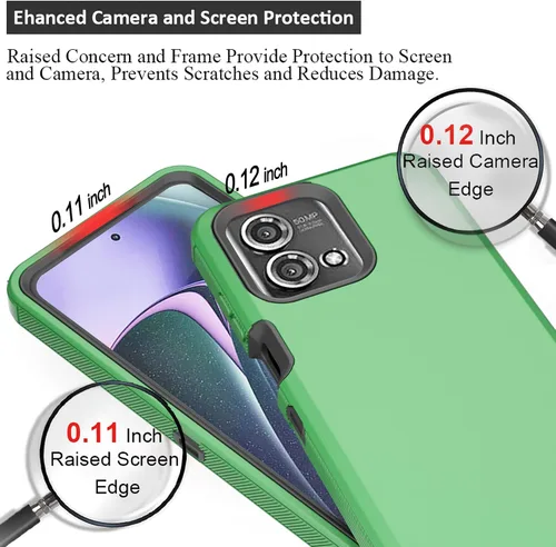 Miniatura 3 de Funda compatible con Moto G Stylus 5G 2023, con funda de clip para cinturón, resistente, a prueba de golpes, protección de cuerpo completo, cubierta