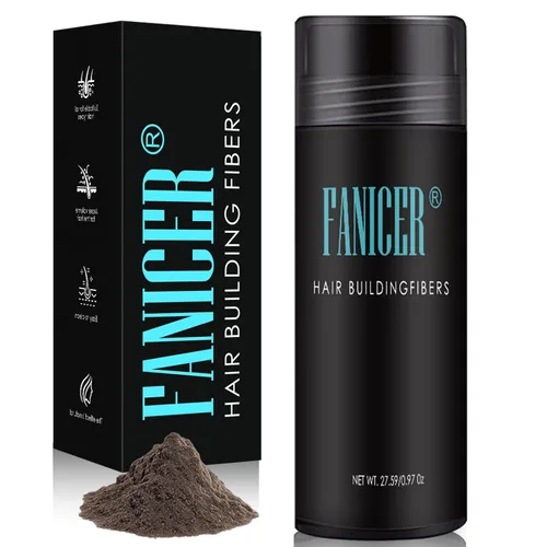 Kavya Polvo de fibra capilar de 0.97 oz, marrón medio, sin perfume, forma de polvo, adultos, cabello delgado, unisex para adultos