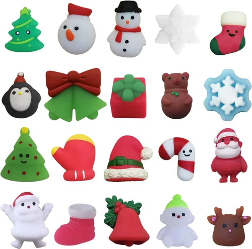 Miniatura 8 de 30 piezas de juguetes esponjosos Mochi, mini dinosaurios Kawaii esponjosos, juguetes suaves para aliviar el estrés, juguetes esponjosos