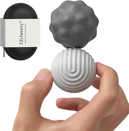 Bolas Magnéticas de Silicona Juguete Fidget para Adultos, Bolas de Imanes de Silicona Suave, 2PCS Extra Grandes de 40.5mm Juguetes Sensoriales para