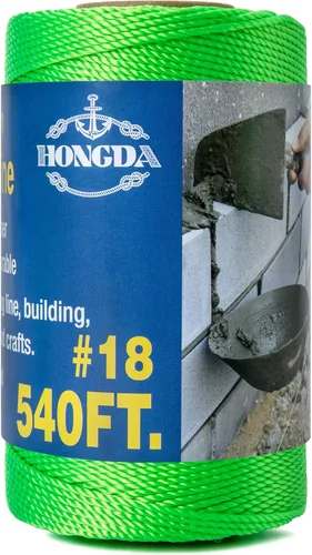 Miniatura 26 de HONGDA Cuerda de nailon, cuerda de nailon trenzado #18 de 250 pies, perfecta para trabajos de mampostería y para el diseño de construcción general