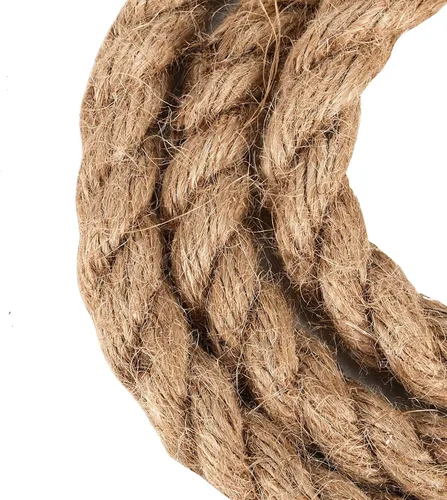 Miniatura 5 de Cuerda de yute trenzada de 100 pies y 1/2 pulgada, cuerda de cáñamo de 3 hebras, cuerda de manila para colgar en náutica, manualidades, jardinería