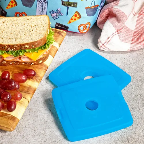 Miniatura 2 de Cool Coolers by Fit + Fresh, 4 Pack Slim Ice Packs, Space Saving Reusable Ice Packs for Lunch Boxes or Coolers