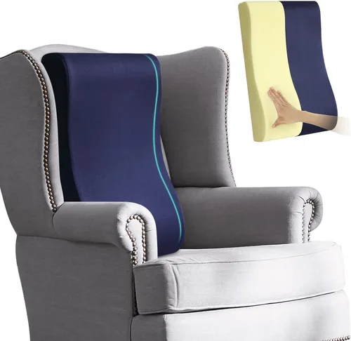 Miniatura 8 de Almohada cervical 2 en 1, almohada de apoyo lumbar para sofá reclinable y sillas de guardería, cojín de espuma de alta resistencia, soporte