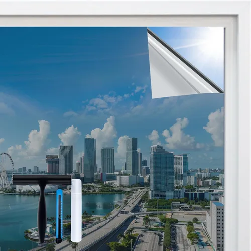 Miniatura 24 de Volcanics Película de Privacidad para Ventana con Bloqueo Total de Luz con Herramientas de Instalación, Cubierta Arcoíris para Ventana