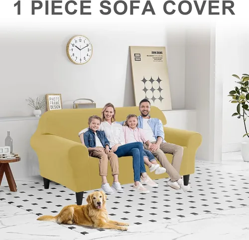 Miniatura 22 de Funda para Sofá de Terciopelo, Fundas Elásticas para Sofá para Funda Principal Separada/Respaldos y Cojines de Asiento, Funda para Sofá, para Fundas
