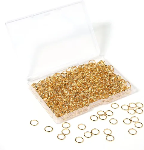 Miniatura 24 de 1600 piezas de anillos abiertos de plata para hacer joyas, juego de anillos de plata bañada en plata para joyería