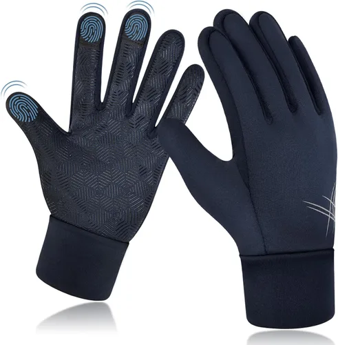 EEFOW Guantes impermeables para pantalla táctil de invierno para niños guantes deportivos ligeros y cálidos para clima frío para niños de 6 a 12