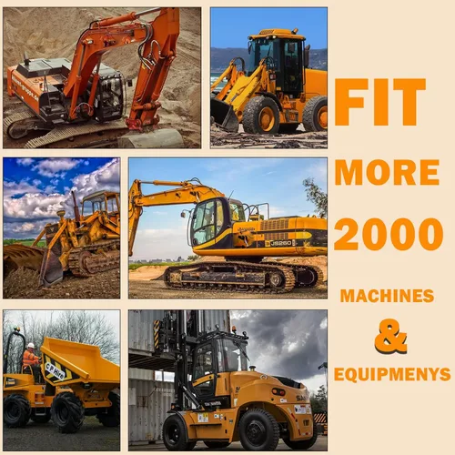 Miniatura 7 de 45 llaves de operador de equipos de construcción, juego de llaves de equipo pesado para Caterpillar Cat John Deere JCB Volvo Hyster Yanmar Takeuchi