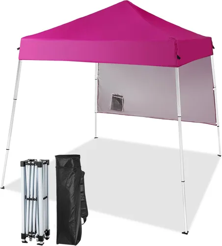 Miniatura 17 de Outvita Carpa Toldo Emergente 5x5, Carpa Toldo para Exteriores Ez Up Refugio Instantáneo con Bolsa de Transporte Patas Rectas Patio Balcón Porche