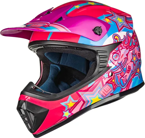 Miniatura 9 de ILM Casco de cara completa para motocicleta, motocross y cuatrimoto para niños y jóvenes, aprobado por el Departamento de Transporte de Estados