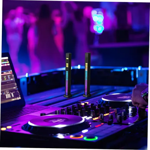 Miniatura 6 de DOITOOL 2 unids lámpara de sonido reactiva luces ambientales barras Led s RGB barras TV ambiente ing tiras tiras RGB s acrílico control de voz