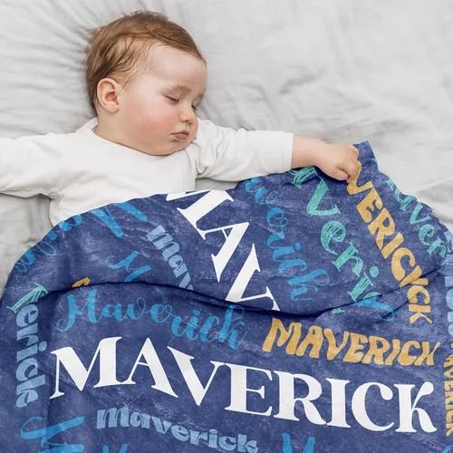 Miniatura 6 de Manta de bebé personalizada – Manta de bebé con monograma, manta de bebé personalizada, manta de bebé personalizada para niños pequeños con nombre