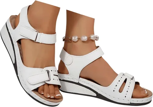 Miniatura 11 de Sandalias ortopédicas para mujer, con soporte para el arco, para caminar, cómodas sandalias ortopédicas de verano con correa trasera