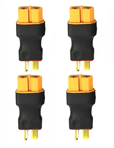 Miniatura 9 de Readytosky XT60 hembra a macho adaptador de conector de enchufe en T sin cables, conectores de batería RC LiPo para conector macho Deans a XT60