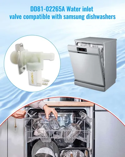 Miniatura 5 de Válvula de agua para lavavajillas DD81-02265A actualizada para reemplazar 6740000046A 10A50100 apto para lavavajillas Samsung DW80M2020US