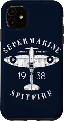 Miniatura 8 de iPhone 12 Pro Max Spitfire RAF Británico WW2 Fighter Aviation Case Supermarine Aviation