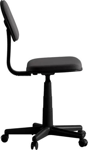 Miniatura 7 de Flash Furniture Silla de oficina giratoria de respaldo bajo Silla de estudiante negra ajustable con asiento y respaldo de malla acolchada Silla