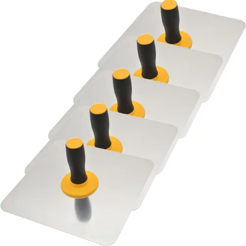 Miniatura 7 de Halcón de enlucido de aluminio con mango de agarre suave, soporte para tablero de mortero de yeso herramienta de enlucido para cemento, mortero