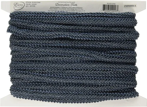 Miniatura 13 de Trims by The Yard Alice - Borde trenzado tejido clásico, ribete versátil de 1/2 pulgada para coser, ribete decorativo lavable para disfraces, Natural