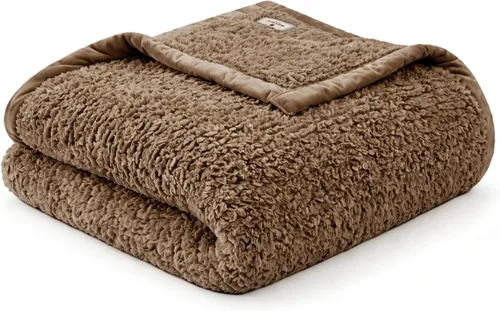 Miniatura 8 de Woolrich Burlington Manta Bereber súper suave, cobertura acogedora y ligera con ribete de terciopelo lujoso, colcha moderna y elegante para todas