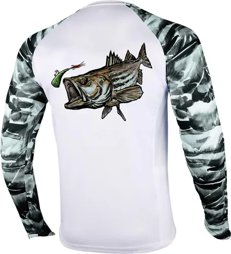 Miniatura 11 de Palmyth - Camiseta de pesca para hombre, con manga larga, protección solar ultravioleta FPU 50+, con bolsillo