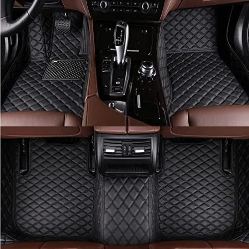 Alfombrillas personalizadas para el piso del automóvil, se ajusta al 98% de los sedán, SUV, deportivos, protectores de cuero impermeables, alfombras
