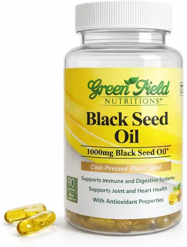 Greenfield Nutritions - Aceite de semilla negra halal (Nigella Sativa), apoya el sistema inmunológico, el sistema digestivo y la salud de las