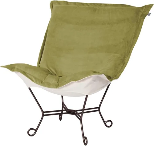 Miniatura 105 de Howard Elliott Collection Avanti Pecan - Silla de asiento oscilante con funda, silla multiusos de mariposa con marco de titanio, muebles de patio