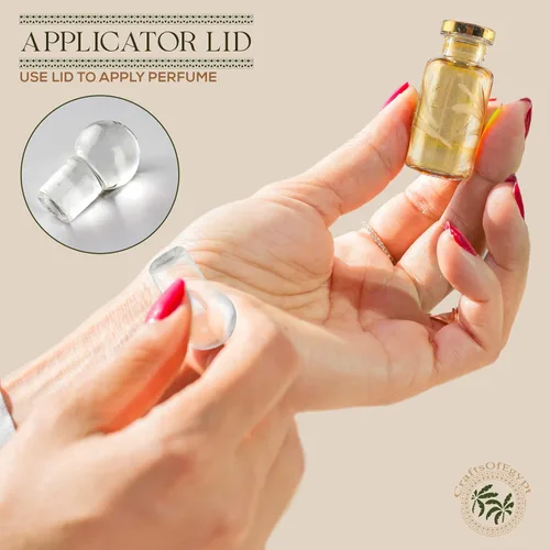 Miniatura 4 de Botellas de perfume egipcias, mini botellas de vidrio vacías para perfume, aceites esenciales o poción – Juego de 30 frascos pequeños decorativos