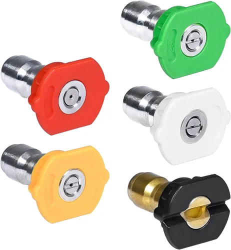 Miniatura 9 de TOOLCY Puntas de boquilla para lavadora a presión, 2.5 orificios, diseño de hasta 3000 PSI, múltiples grados, para uso en agua fría y caliente