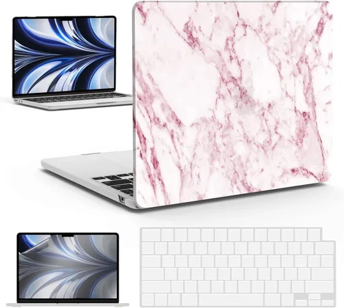 Miniatura 15 de IBENZER Funda para MacBook Air de 13 pulgadas 2026 2025 2024 2023 2022 M4 A3240 M3 A3113 M2 A2681, funda rígida con cubierta de teclado ScreenFilm
