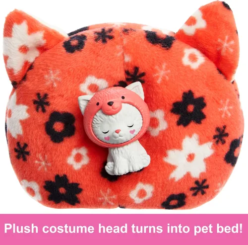 Miniatura 6 de Muñeca Barbie Cutie Reveal Chelsea y accesorios, disfraz de peluche de animal y 6 sorpresas que incluyen cambio de color, gatito como panda rojo